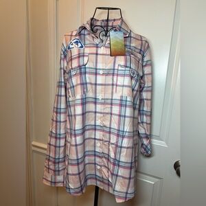 Ocean Coast NWT Plaid Button-Up Shirt